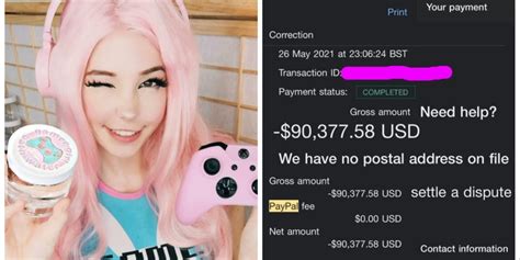 Belle Delphine Got $90K From PayPal Years After Selling Her。